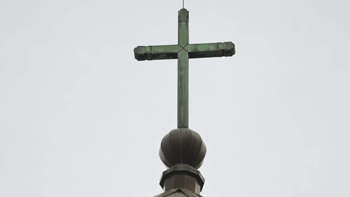 A cross on top of a church in Montreal, Thursday, November 14, 2024. 