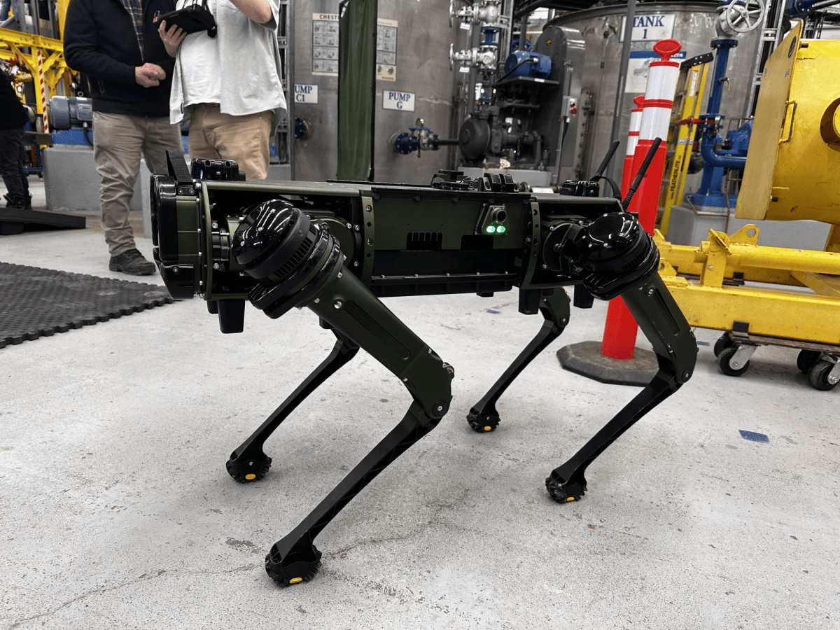 The robotic dog’s given name is Vision 60 Q-UGVs, or quadrupedal unmanned ground vehicle.