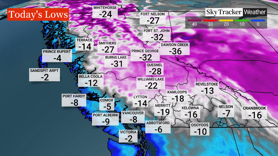 B.C. remains in grips of Arctic cold with temps set to go lower next week - image