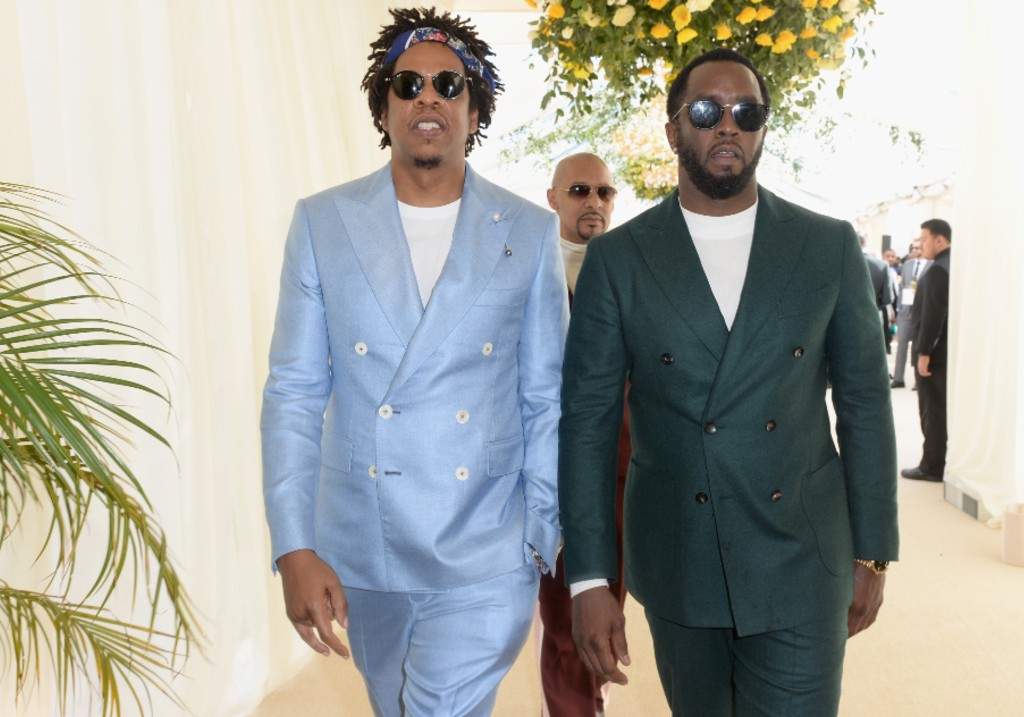 Jay-Z and Diddy attend 2019 Roc Nation THE BRUNCH on February 9, 2019 in Los Angeles, California.