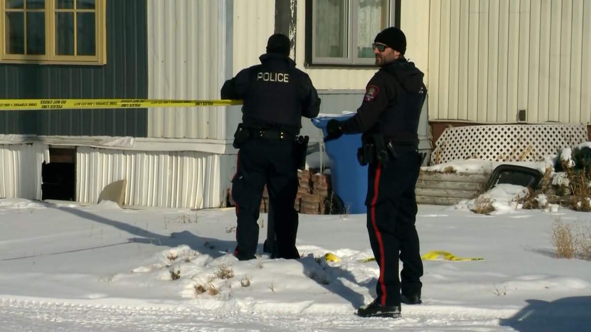 Calgary police taped off an area in Penbrooke Meadows following what they said was an officer-involved shooting on Wednesday, February 19, 2025.
