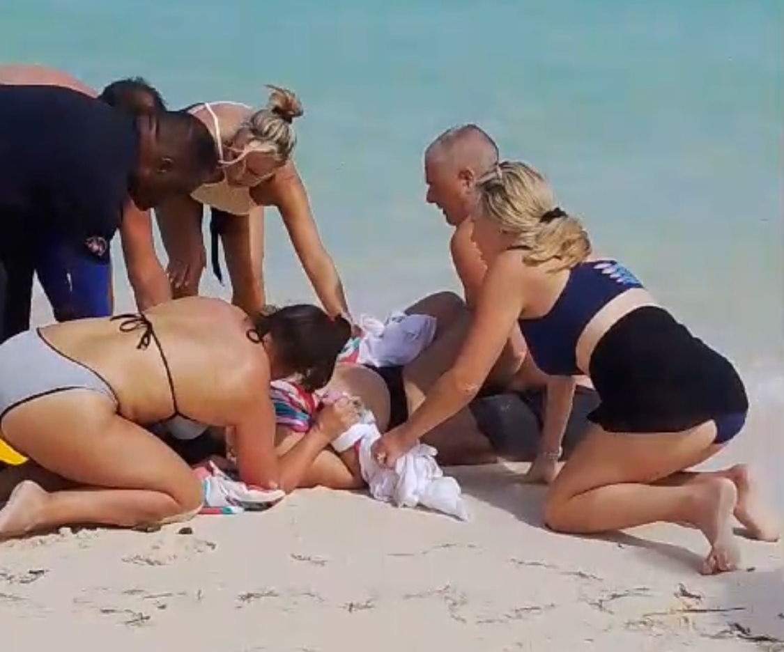 Photo from the GoFundMe for woman involved in shark encounter in Turks and Caicos.