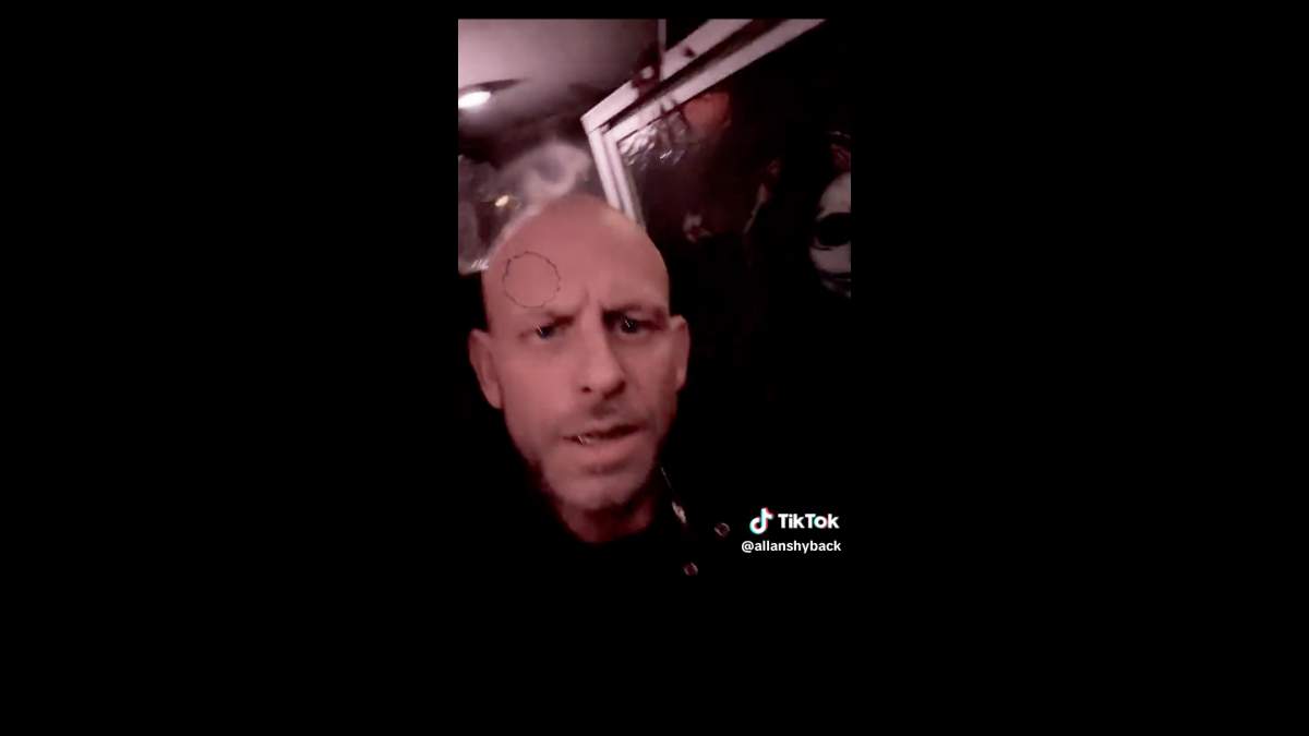An image from a video Allan Shyback posted on his Ticktoc account.