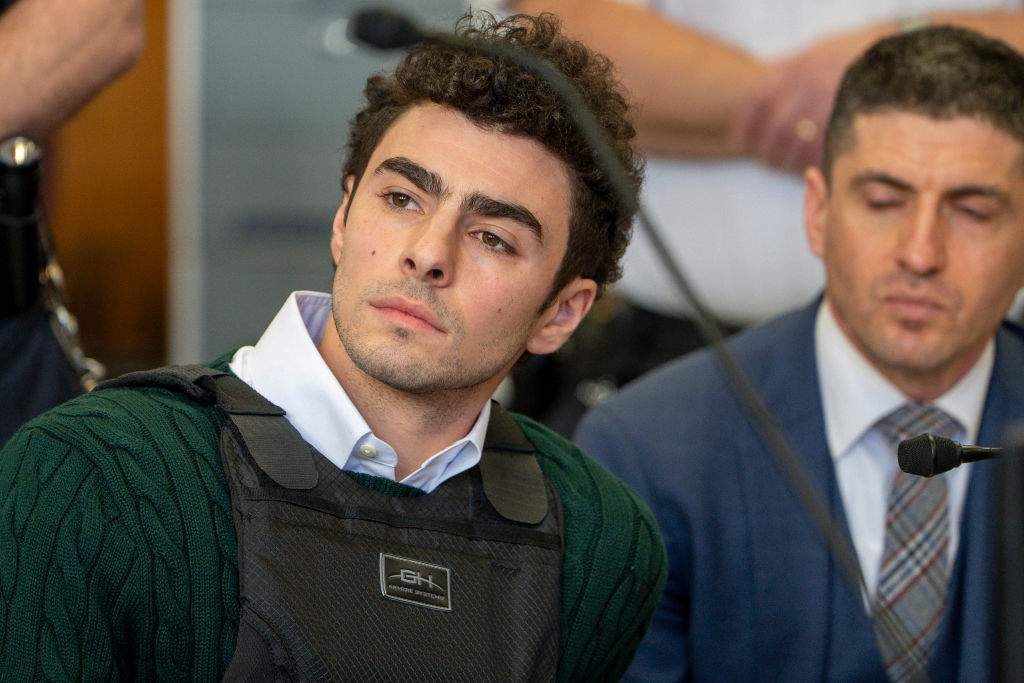 Luigi Mangione attends a hearing at Manhattan Criminal Court on February 21, 2025 in New York City.
