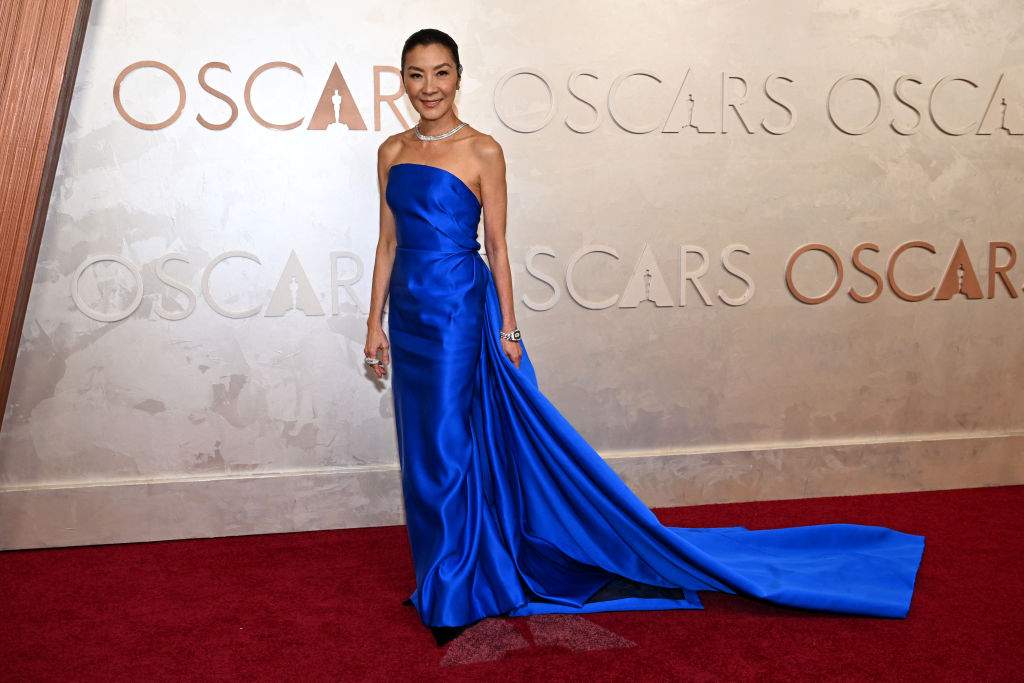Michelle Yeoh attends the 97th Annual Academy Awards at the Dolby Theatre in Hollywood, California on March 2, 2025.