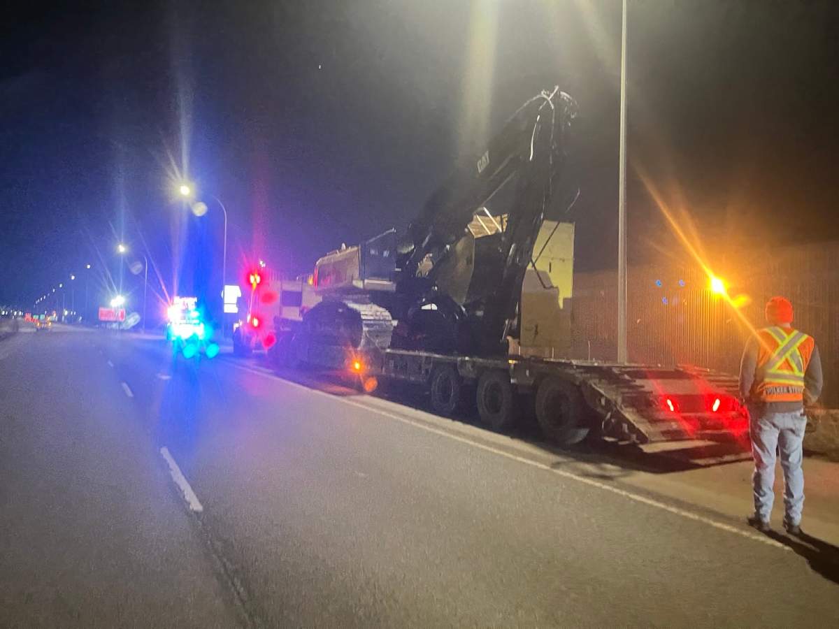 The 34 Street overpass at the Sherwood Park Freeway on Edmonton's eastern outskirts sustained damage when it was struck by a semi-truck late Monday night and drivers reported delays in the area as a result of closures on Tuesday morning.