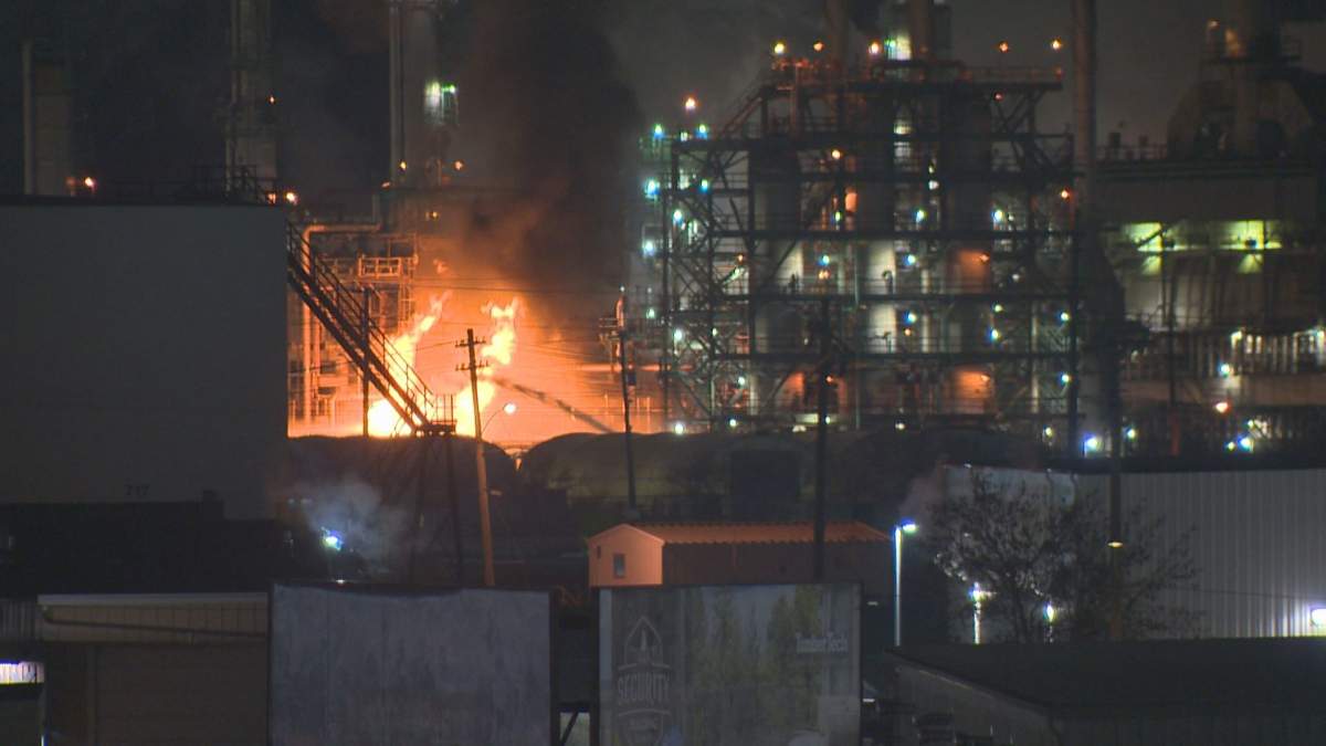 Fire, explosion at Regina’s Co-Op Refinery Complex on March 25, 2025.