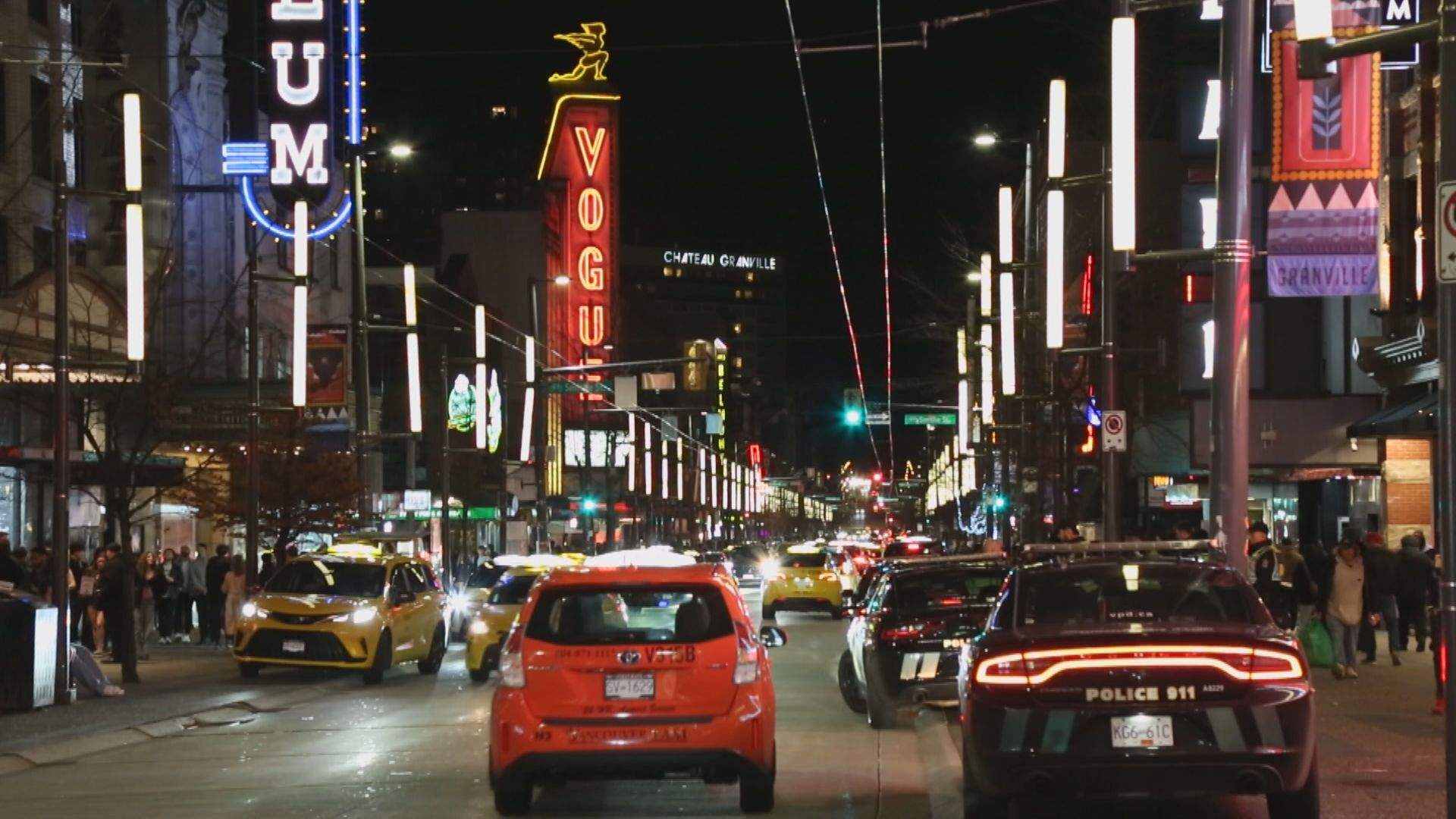 The Granville Entertainment District. 
