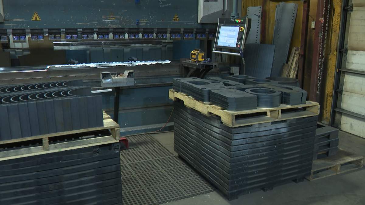 The owner of All Metal Manufacturing of Calgary, like many Canadian metal manufacturers was scrambling on Wednesday to get orders from American customers sent across the border before the latest round of Trump's tariffs go into effect.