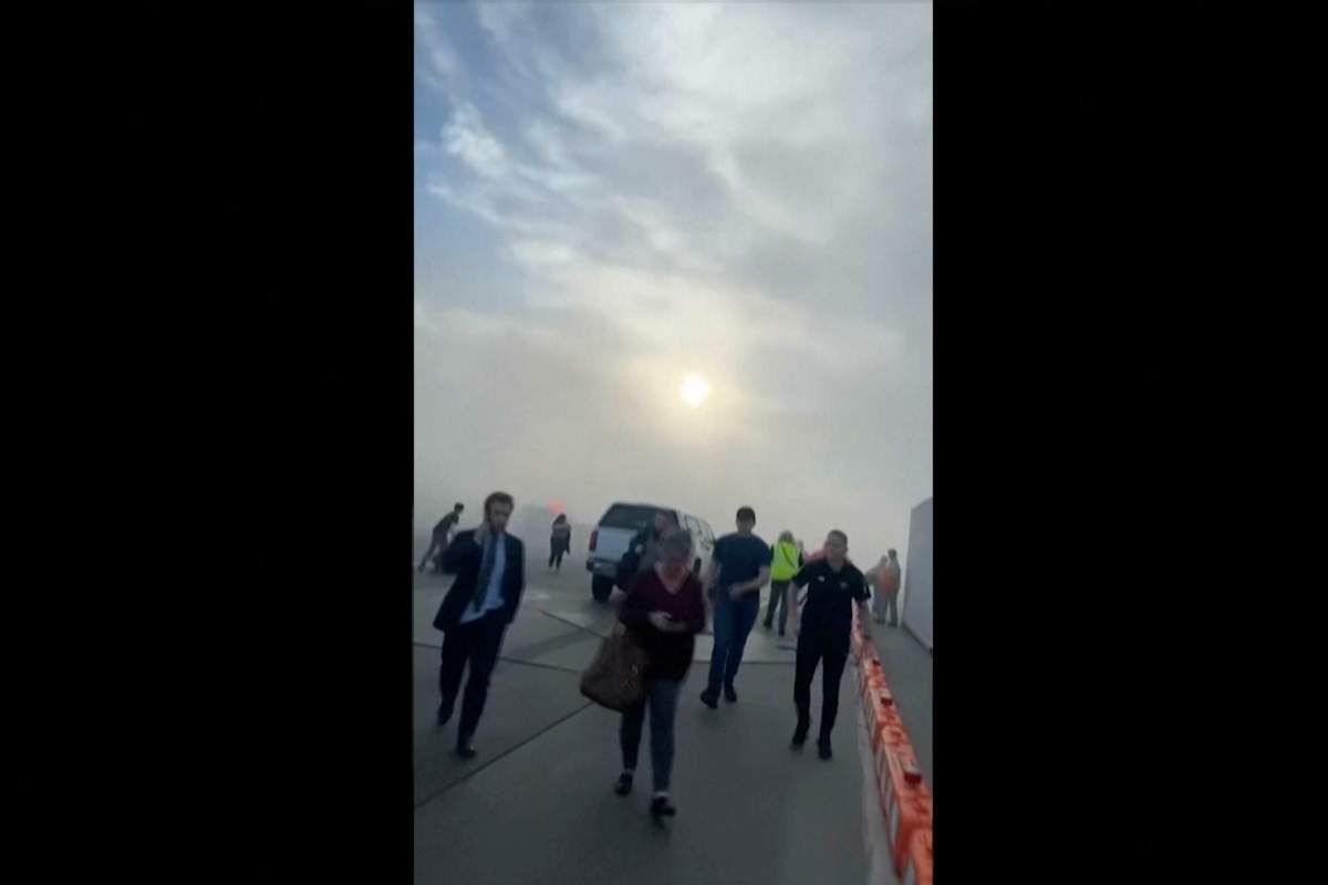 Plane Fire Denver