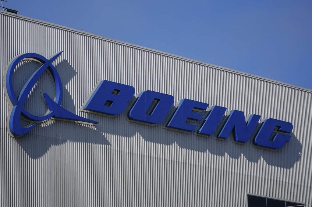 FILE - The Boeing logo is displayed at the company's factory, Sept. 24, 2024, in Renton, Wash. (AP Photo/Lindsey Wasson, File).
