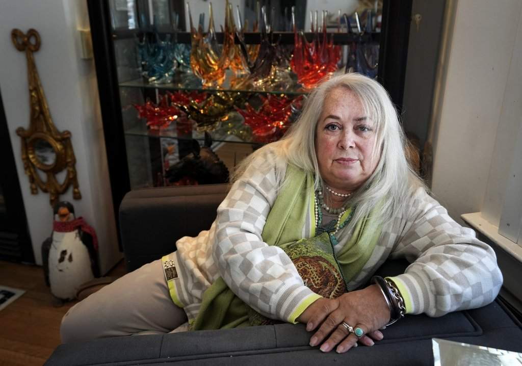Karin Martin poses for a photograph in her home in Toronto on Friday, March 7, 2025. Martin was a patient of a gynecologist in Toronto where Toronto Public Health says tools were not being properly disinfected. THE CANADIAN PRESS/Nathan Denette.