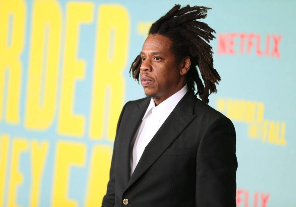 Shawn Carter attends Los Angeles Premiere Of "The Harder They Fall" at Shrine Auditorium and Expo Hall on October 13, 2021 in Los Angeles, California.