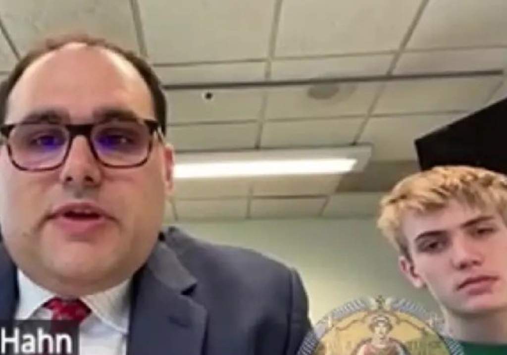 Reed Gelinskey, 1st-degree intentional homicide, with his lawyer Alex Hahn.