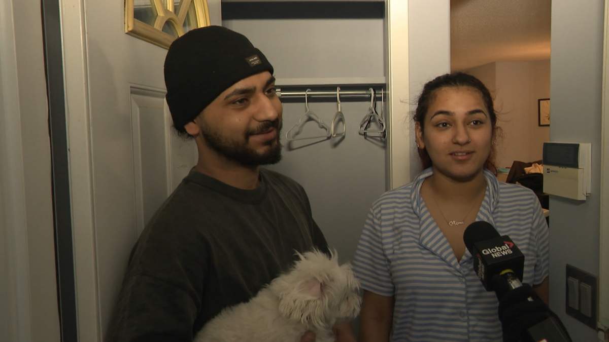 Jasvilder Singh and Shipra Chaupur, who are visiting from Halifax and are staying in a house near the shooting said they heard Calgary was a safe city, so the shooting was not a good welcome.