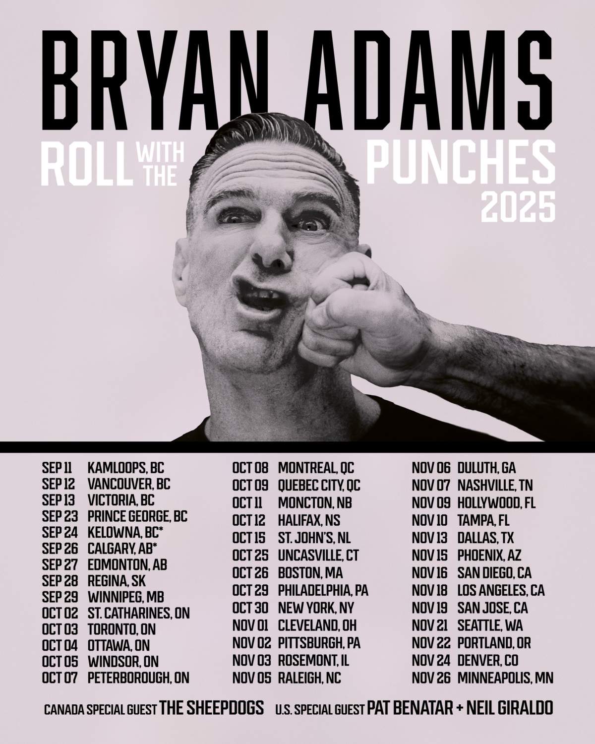 Bryan Adams announces ‘biggest tour in years’ with 40-date run in North America - image