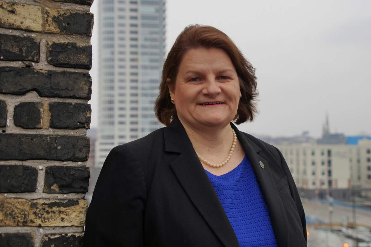 This 2016 photo shows Judge Hannah Dugan in Milwaukee.