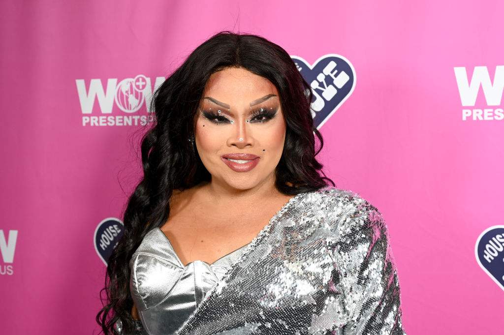 Jiggly Caliente at World of Wonder's "International Drag Day" event held at World of Wonder Gallery on July 18, 2023 in Los Angeles, California.