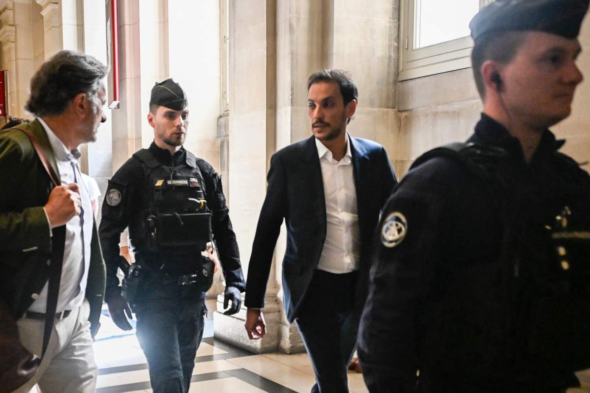 Defendant Gary Madar during the trial for the 2016 robbery and kidnapping of US celebrity Kim Kardashian at the Assize Court of Paris, on April 28, 2025.