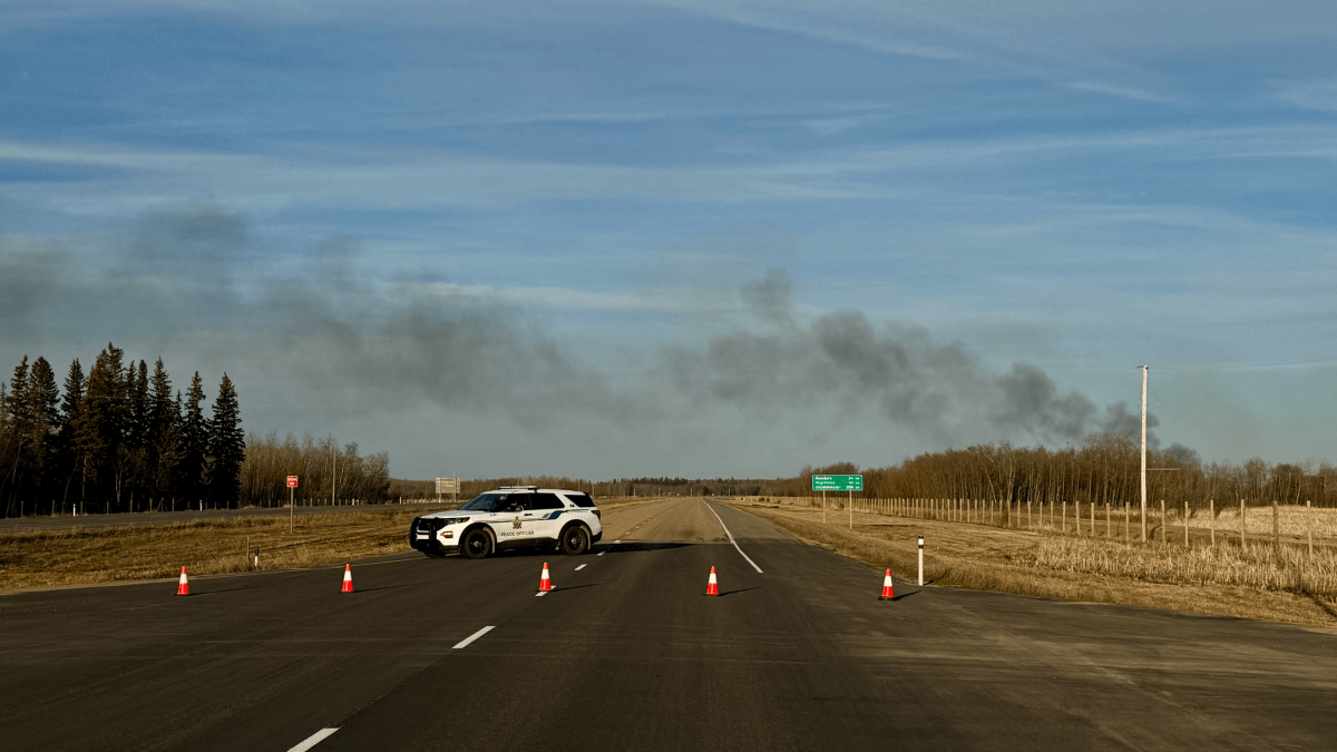 The Ukrainian Cultural Heritage Village near Elk Island National Park east of Edmonton caught fire on the evening of Friday, April 18, 2025.