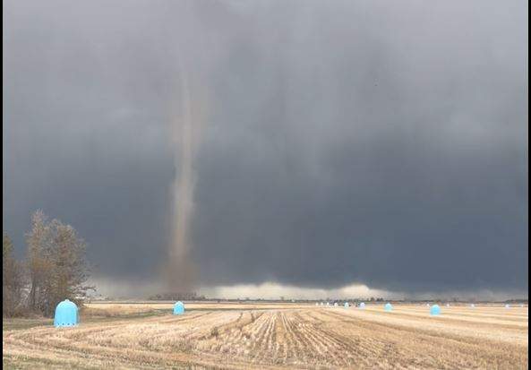 Environment Canada is asking anyone who saw the tornado or has video or photos of it to please contact them.