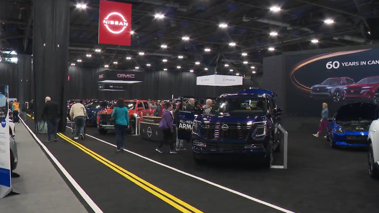 Edmontonians cruise through The Auto Experience show at the Edmonton Expo Centre.