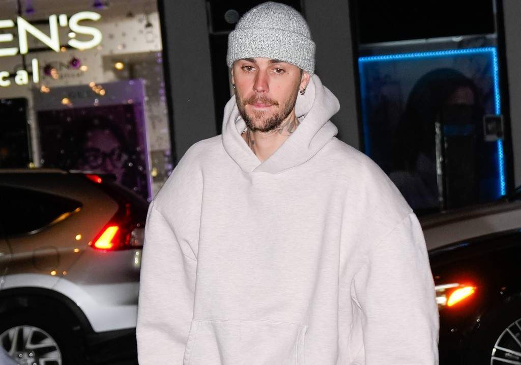 Justin Bieber is seen on February 2, 2025 in New York City.