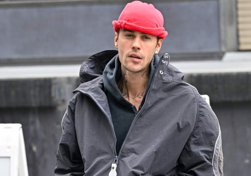 Justin Bieber is seen on April 15, 2025 in Los Angeles, California.