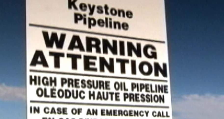 The 4,327 kilometre Keystone pipeline stretches from Hardisty, Alberta to refineries in Illinois, Oklahoma and Texas.