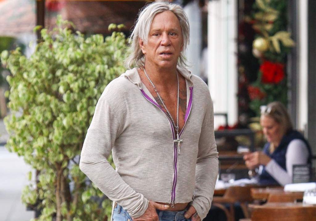 Mickey Rourke is seen on November 28, 2017 in Los Angeles, California.