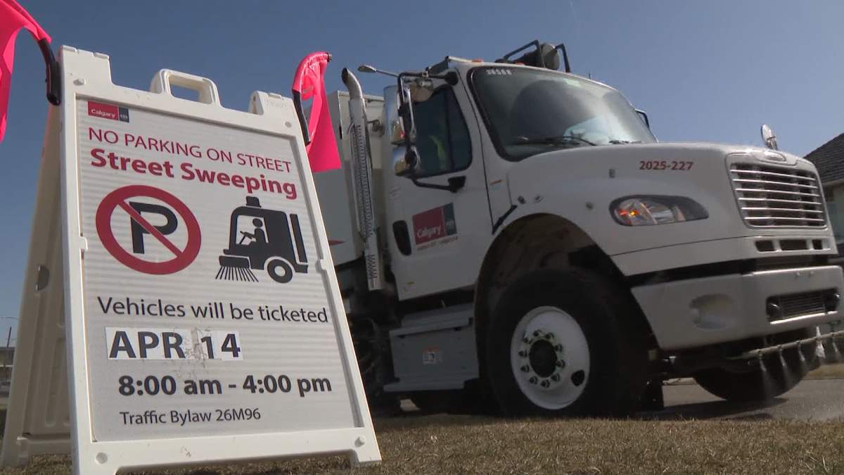 The city of Calgary said signs, advising residents of the street sweeping plans in their neighbourhood, will be set up at least 12 hours before work begins, and usually 2 to 3 days earlier.