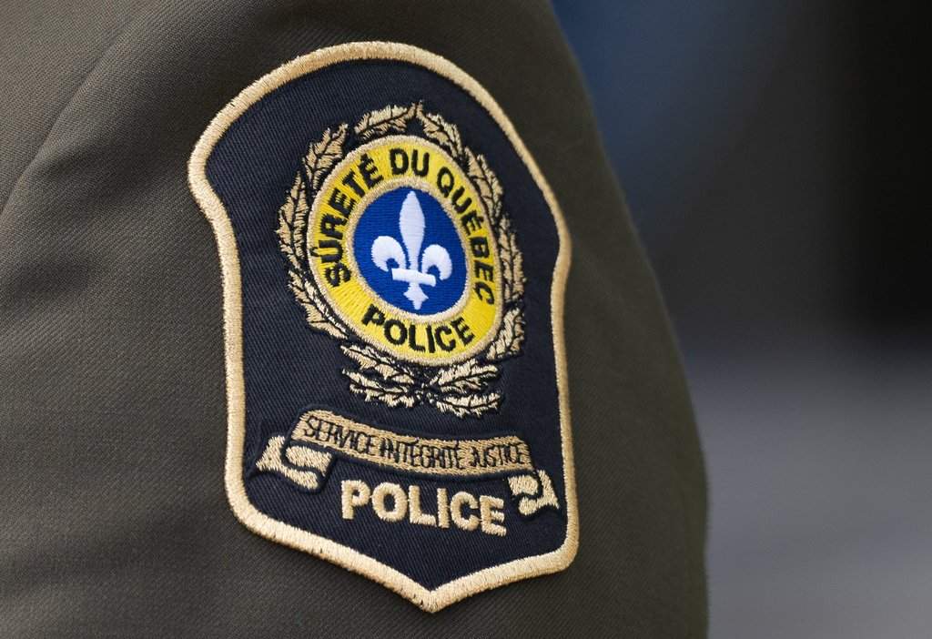 A Quebec provincial police shoulder patch is seen in Montreal, Sept. 10, 2024. THE CANADIAN PRESS/Christinne Muschi.