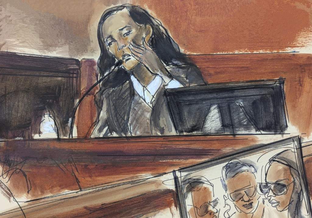 Witness Dawn Richard testifies in Manhattan federal court during the sex trafficking and racketeering trial of Sean “Diddy” Combs, Monday, May 19, 2025, in New York.