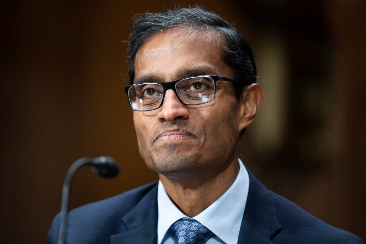 Arun Subramanian, nominee to be U.S. District Judge for the Southern District of New York, testifies during his Senate Judiciary Committee confirmation hearing in Dirksen Building on Tuesday, December 13, 2022.