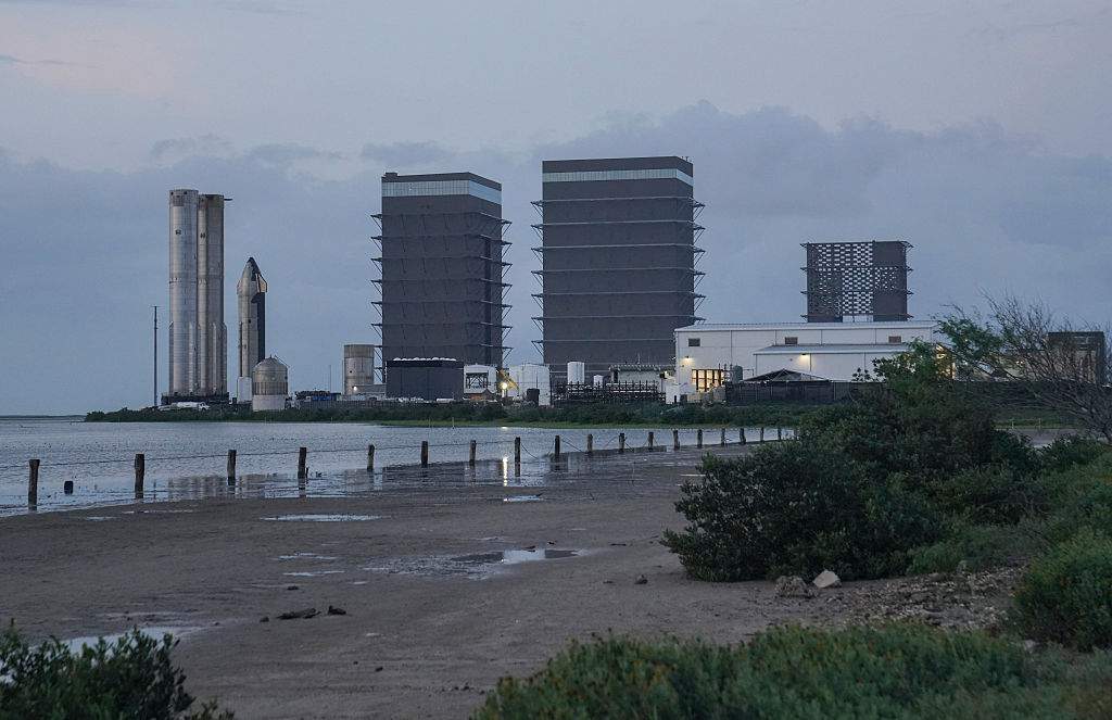 The SpaceX facilities are seen in Brownsville, Texas, on May 3, 2025.