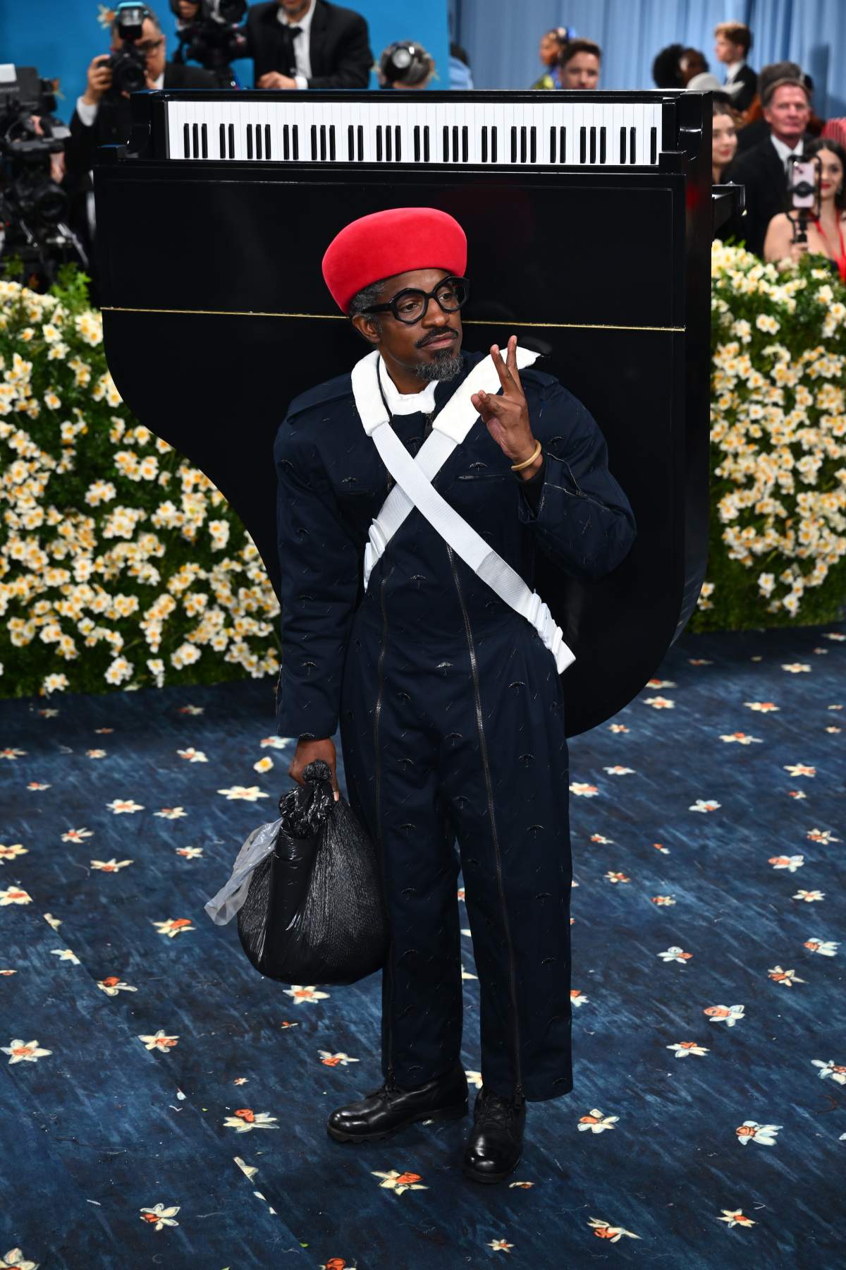 Andre 3000 attending the Metropolitan Museum of Art Costume Institute Benefit Gala 2025 in New York, USA.