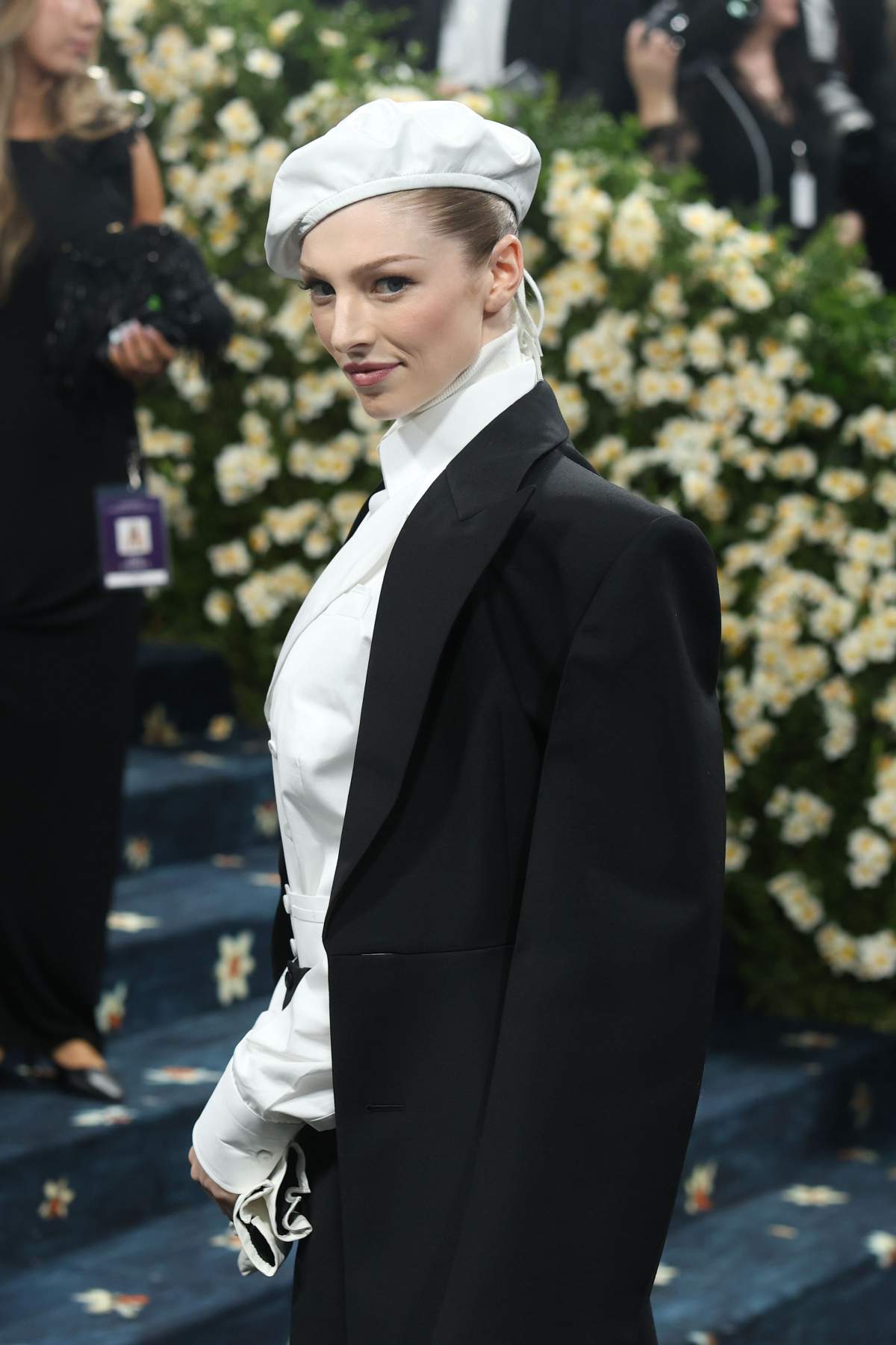 Hunter Schafer attends 2025 Met Gala Celebrating "Superfine: Tailoring Black Style" Red Carpet at The Metropolitan Museum of Art on May 5, 2025 in New York.