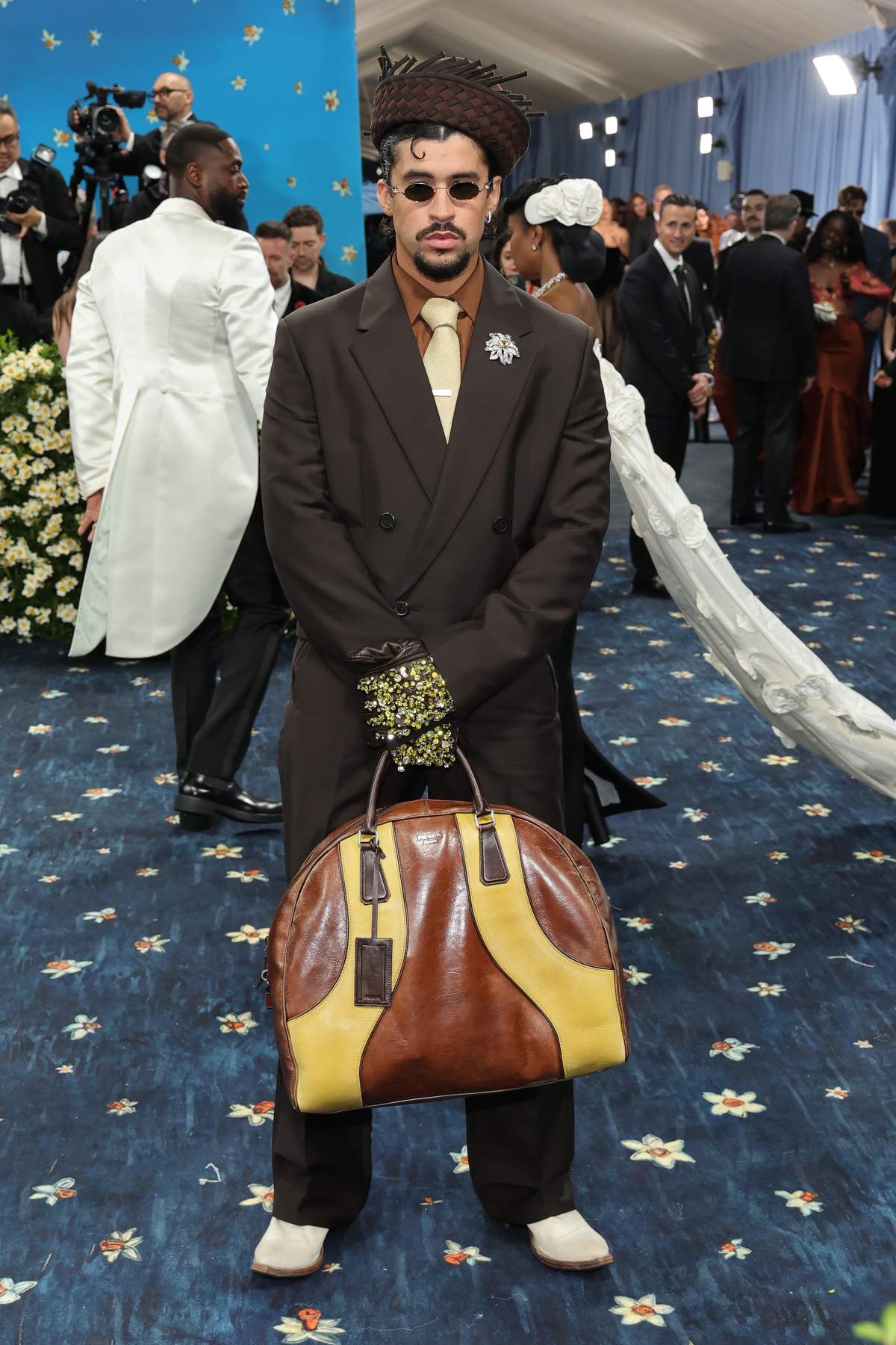 Bad Bunny attends the 2025 Met Gala Celebrating "Superfine: Tailoring Black Style" at Metropolitan Museum of Art on May 05, 2025 in New York City.
