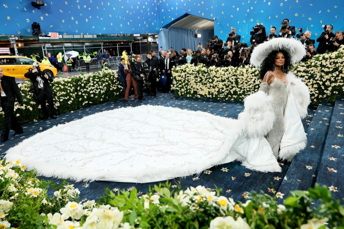 Diana Ross attends the 2025 Met Gala Celebrating "Superfine: Tailoring Black Style" at Metropolitan Museum of Art on May 05, 2025 in New York City.