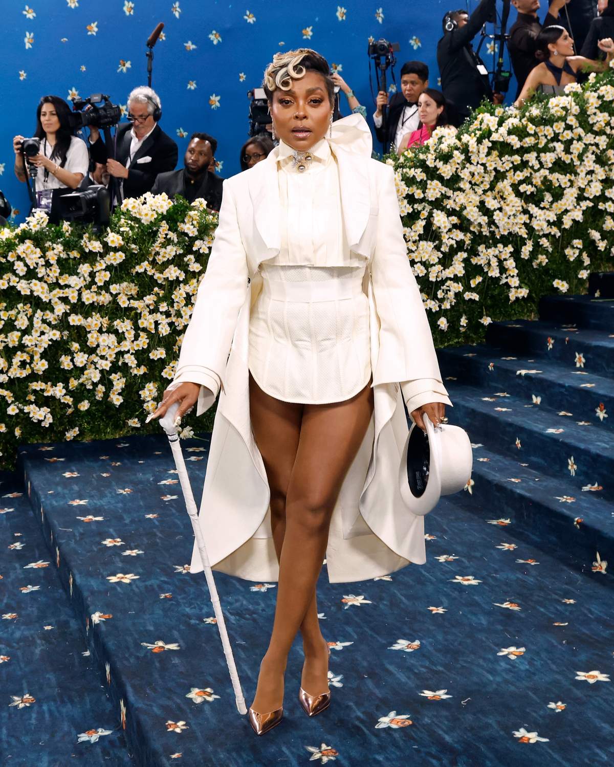 Taraji P. Henson attends "Superfine: Tailoring Black Style", the 2025 Costume Institute Benefit, at Metropolitan Museum of Art on May 05, 2025 in New York City.