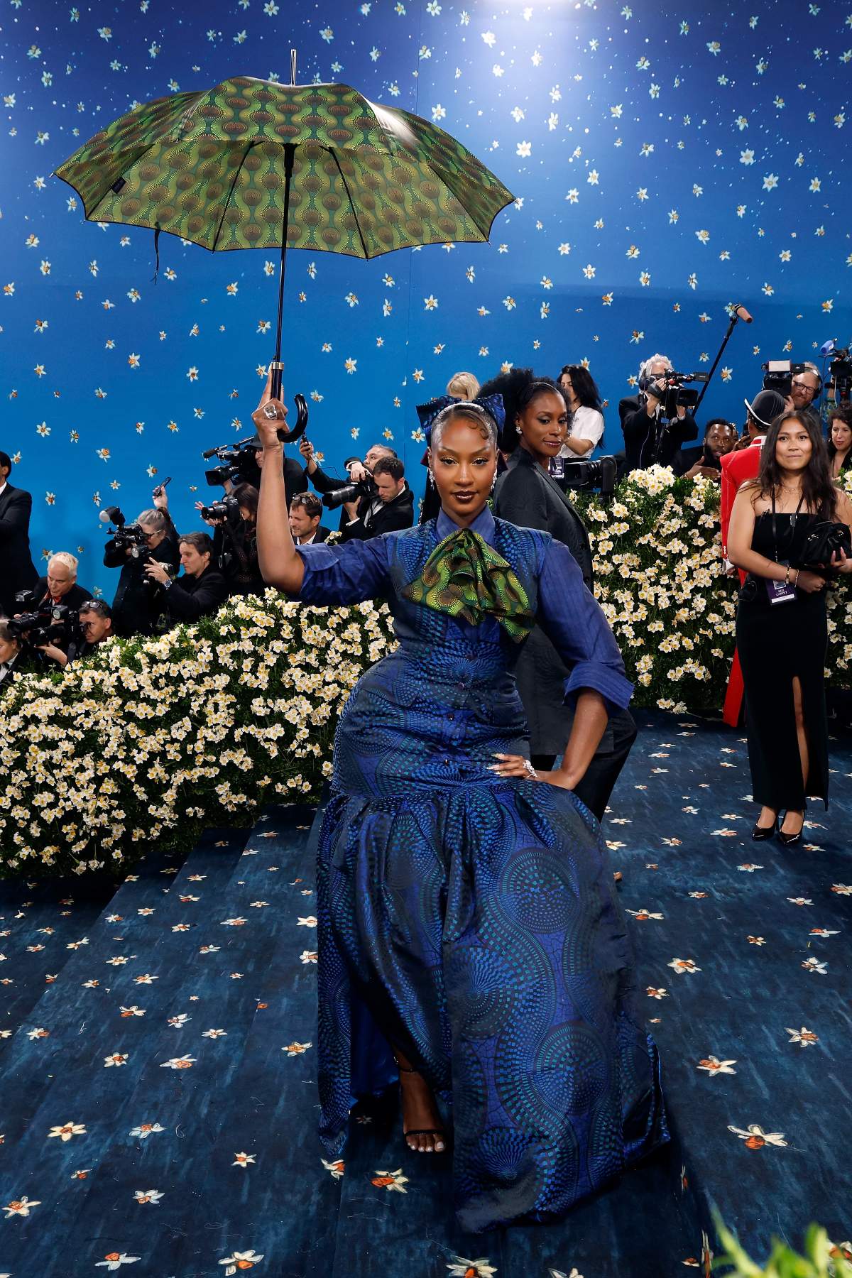 Tems attends "Superfine: Tailoring Black Style", the 2025 Costume Institute Benefit, at Metropolitan Museum of Art on May 05, 2025 in New York City.