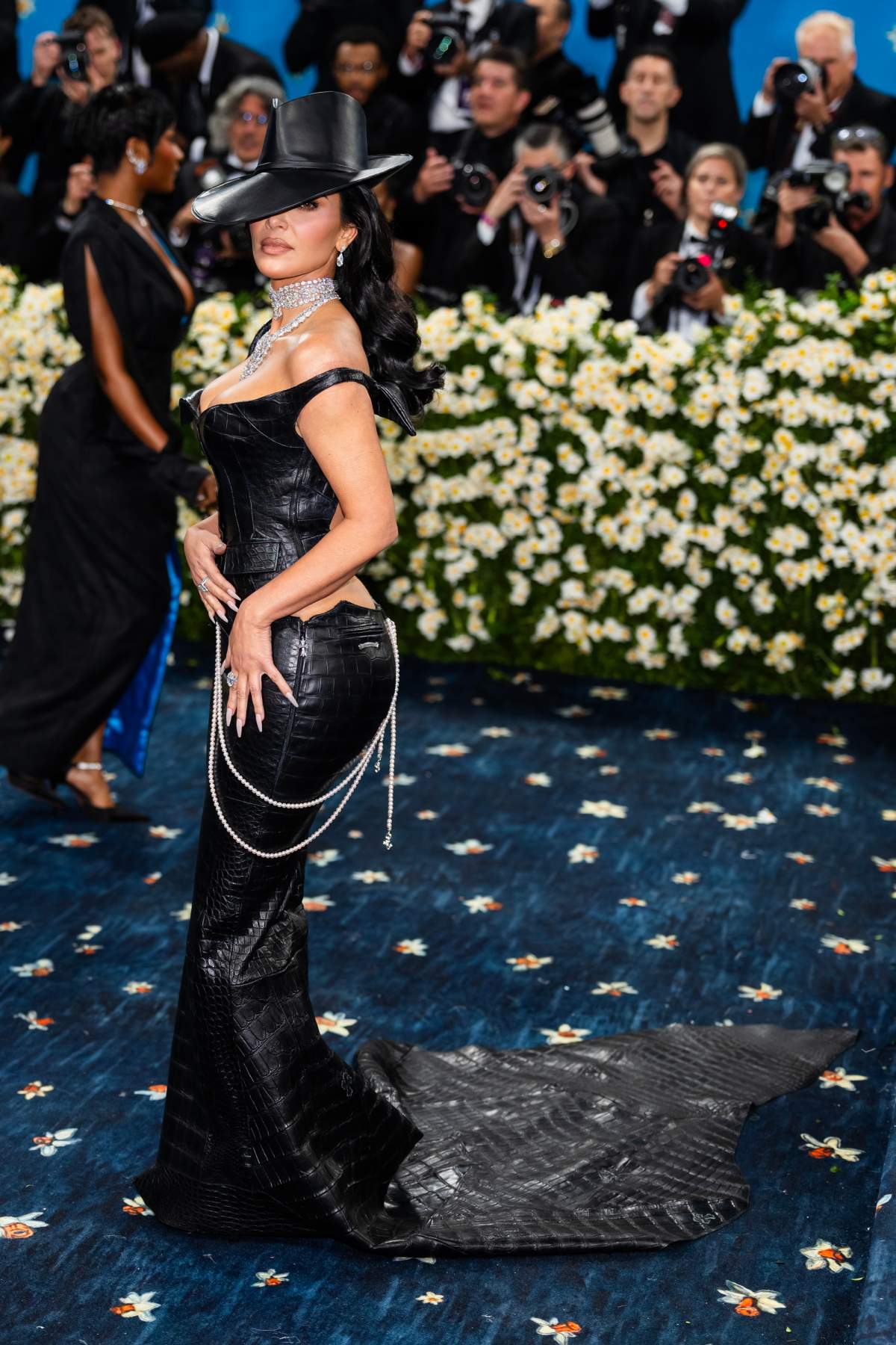 Kim Kardashian attends the 2025 Met Gala Celebrating "Superfine: Tailoring Black Style" at Metropolitan Museum of Art on May 05, 2025 in New York City.