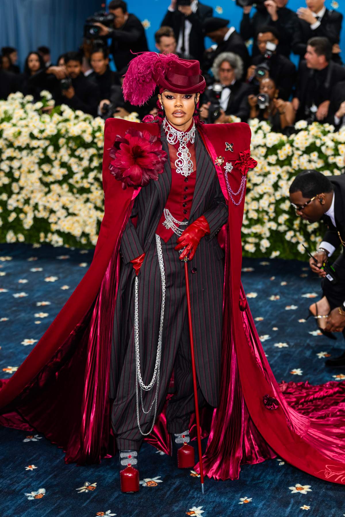 Teyana Taylor attends the 2025 Met Gala Celebrating "Superfine: Tailoring Black Style" at Metropolitan Museum of Art on May 05, 2025 in New York City.