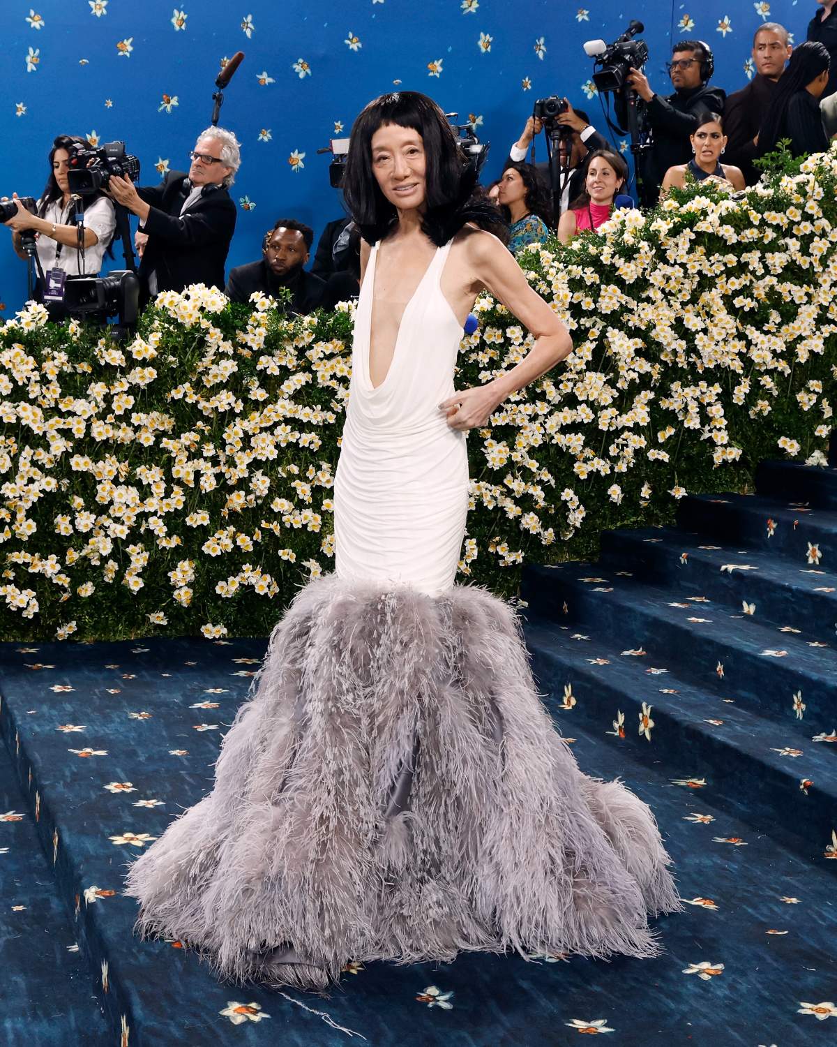 Vera Wang attends "Superfine: Tailoring Black Style", the 2025 Costume Institute Benefit, at Metropolitan Museum of Art on May 05, 2025 in New York City.