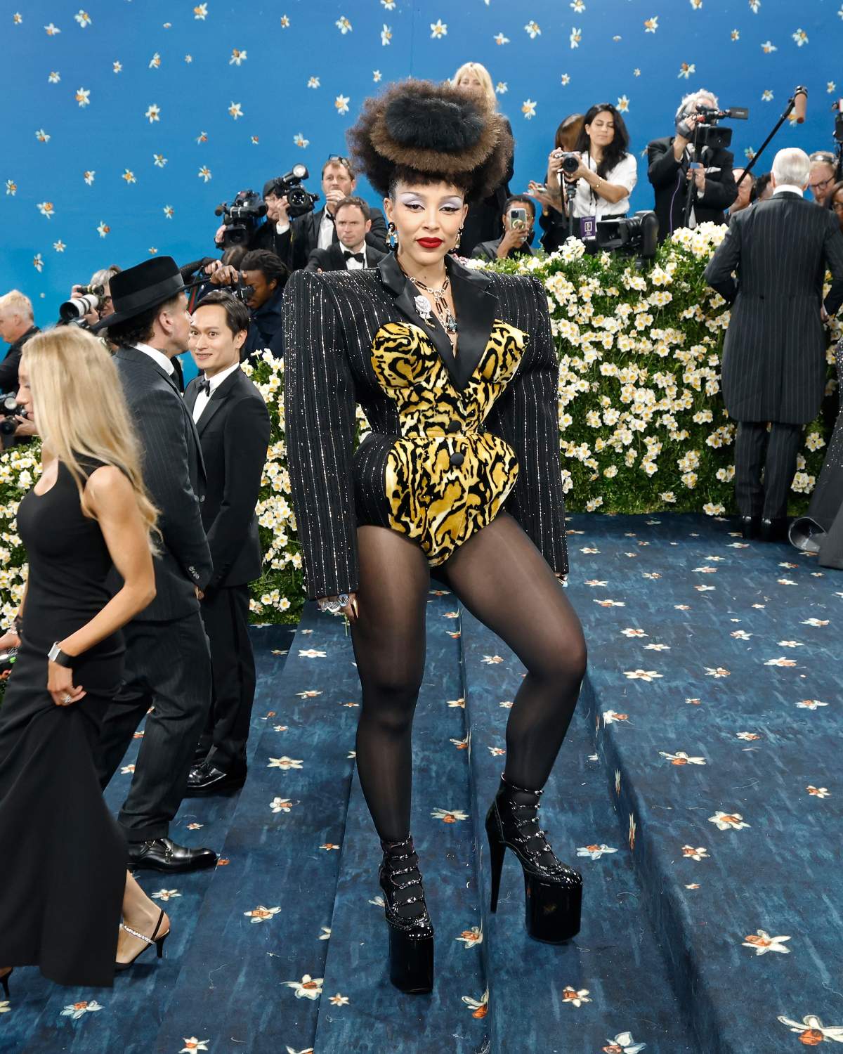 Doja Cat attends "Superfine: Tailoring Black Style", the 2025 Costume Institute Benefit, at Metropolitan Museum of Art on May 05, 2025 in New York City.