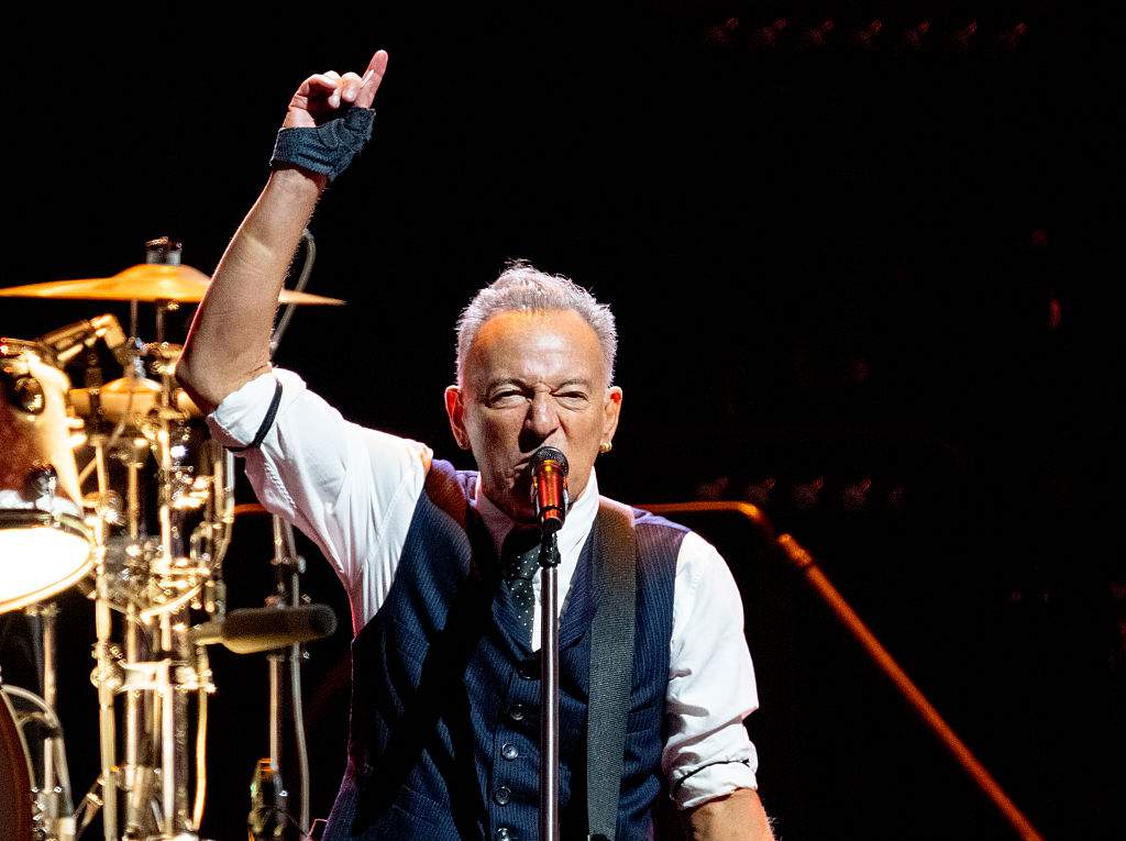 Bruce Springsteen performs during the first night of 'The Land of Hopes and Dreams' tour at Co-op Live on May 14, 2025 in Manchester, England.