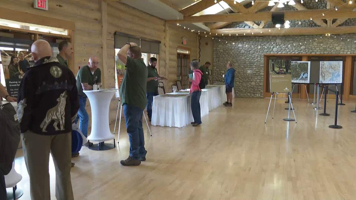 West Fraser Timber held an open house in Bragg Creek on Wednesday to seek public feedback to its logging plans for the area.