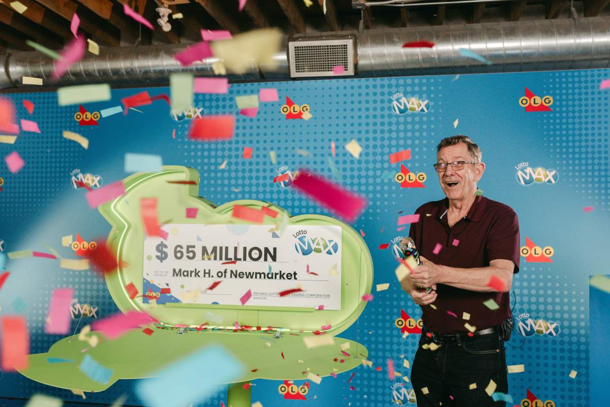 Mark Hanley of Newmarket was excited to tell his wife and adult children that he’d hit the LOTTO MAX jackpot and was about to become Ontario’s newest multi-millionaire. Mark won the $65 million jackpot prize from the March 28, 2025 LOTTO MAX draw.
