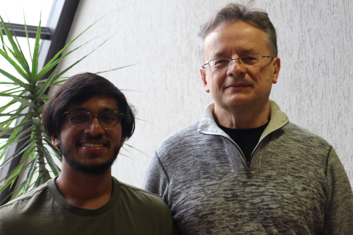 Jerrin Bright (left) and John Zelek (right) were approached by the Orioles in 2022. The AI technology tracks different metrics to analyze a pitcher's performance.
