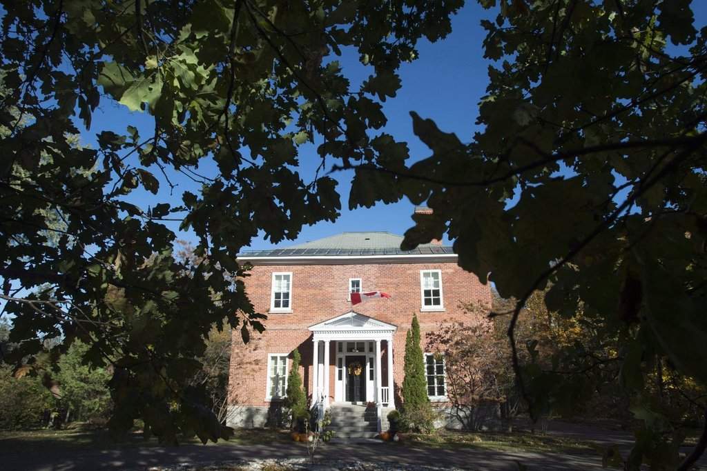 Rideau Cottage is seen on the grounds of Rideau Hall, Oct. 26, 2015, in Ottawa.